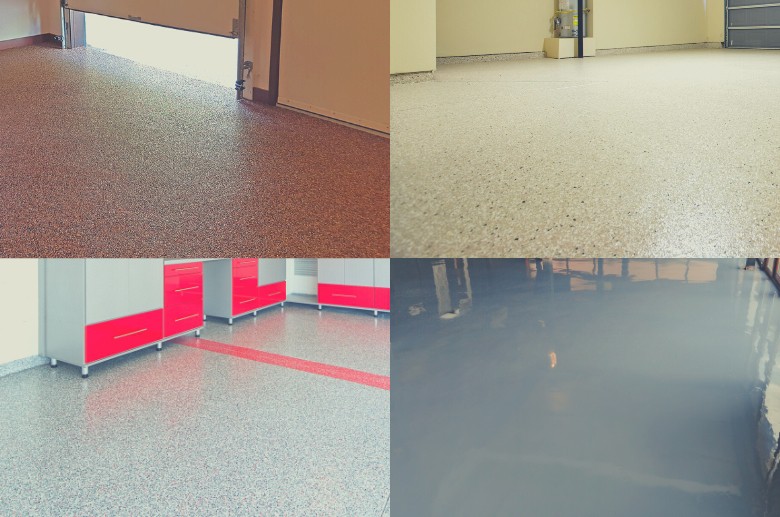 Color is one of the main considerations for garage flooring options.