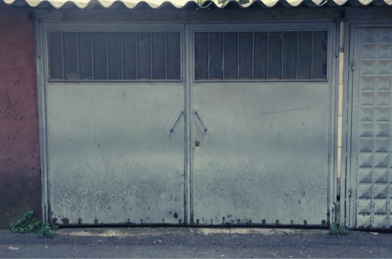 Rust is one of the enemies of a metal door for garage.