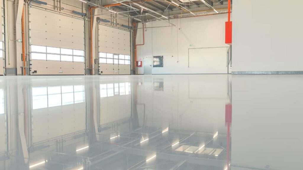 An Epoxy garage floor. It is a great option for your garage.