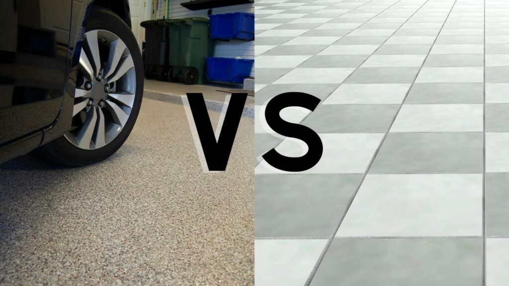 Garage floor tile vs epoxy. Which is better and why?