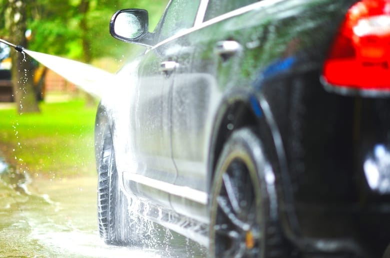 Washing your car outside reduces the garage moisture.