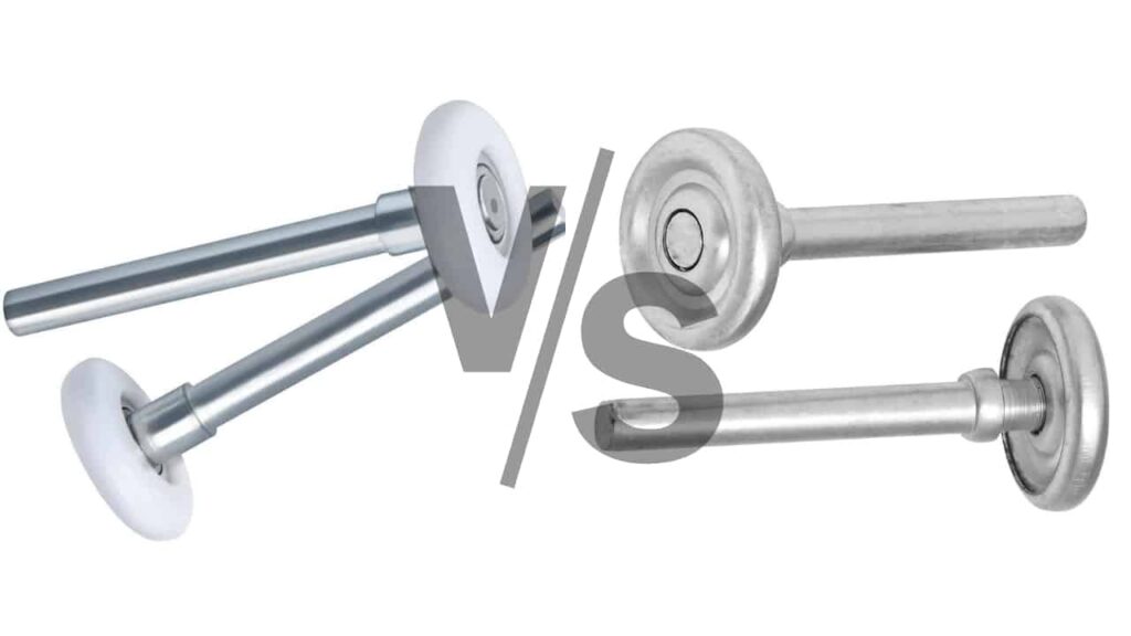 Comparing which would be better - nylon vs steel garage door rollers.