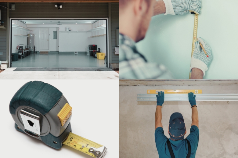 A measuring tape and how to use it. These are tips before measuring a garage door.
