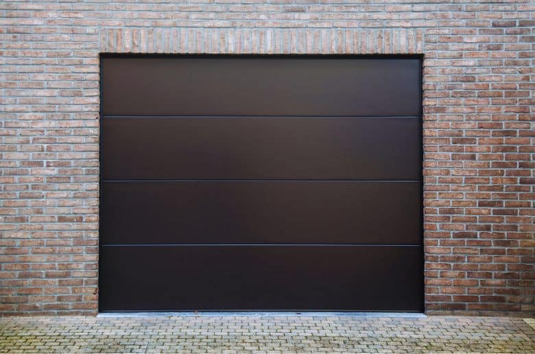 A single car garage door. There are a number of standard single garage door size. 