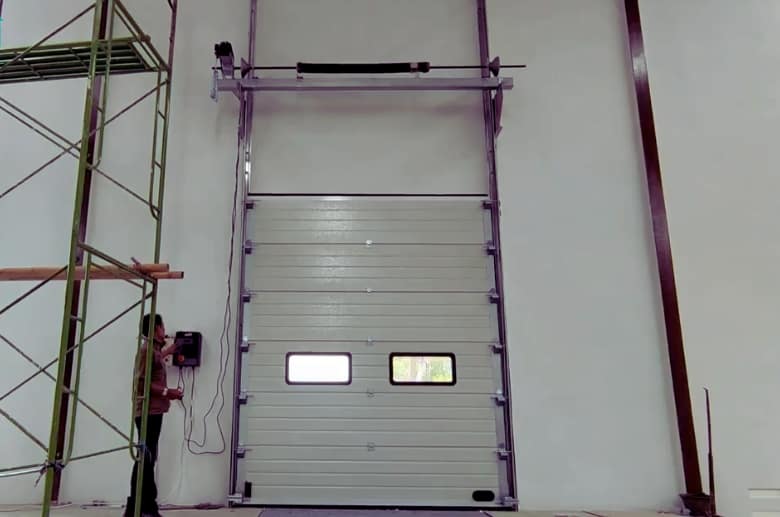 A vertical track is one of the garage door track types.