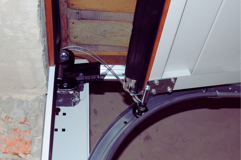 A low headroom track is one of the garage door track types.