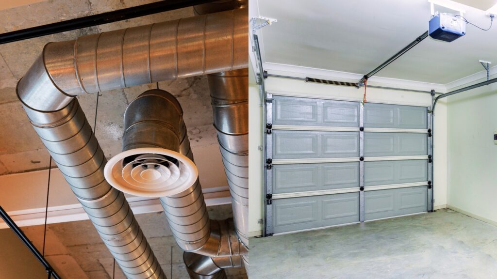 A central air system and a garage without ventilation. It is best to have residential garage ventilation.