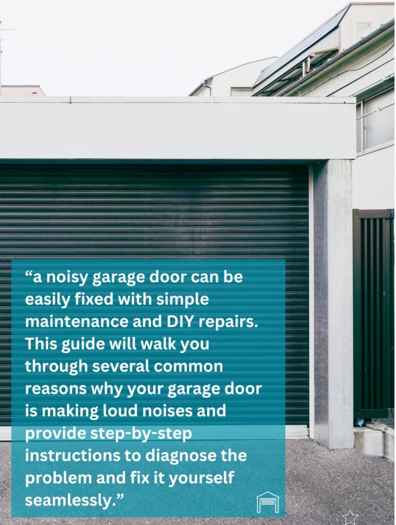 A garage door.