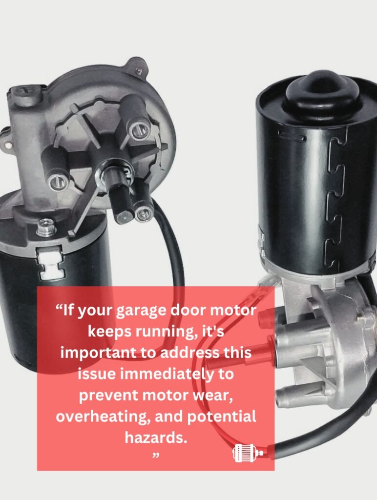 Garage door motor without any case.
